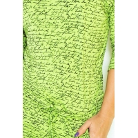 70098 NU Σπορ φόρεμα με μανίκια 3/4 -Πρασινο Ανοιχτό